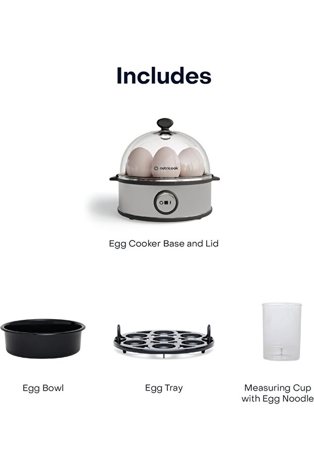 Rapid Egg Cooker with Tray for up to 7 Eggs, Model NC-EC360 - 6