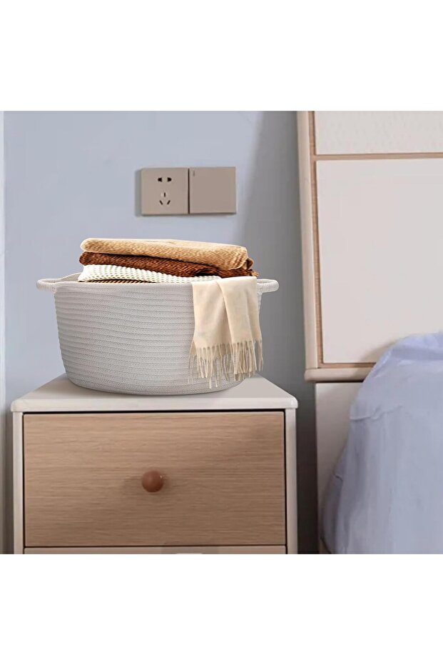 سله خيش باللون الابيض - 4