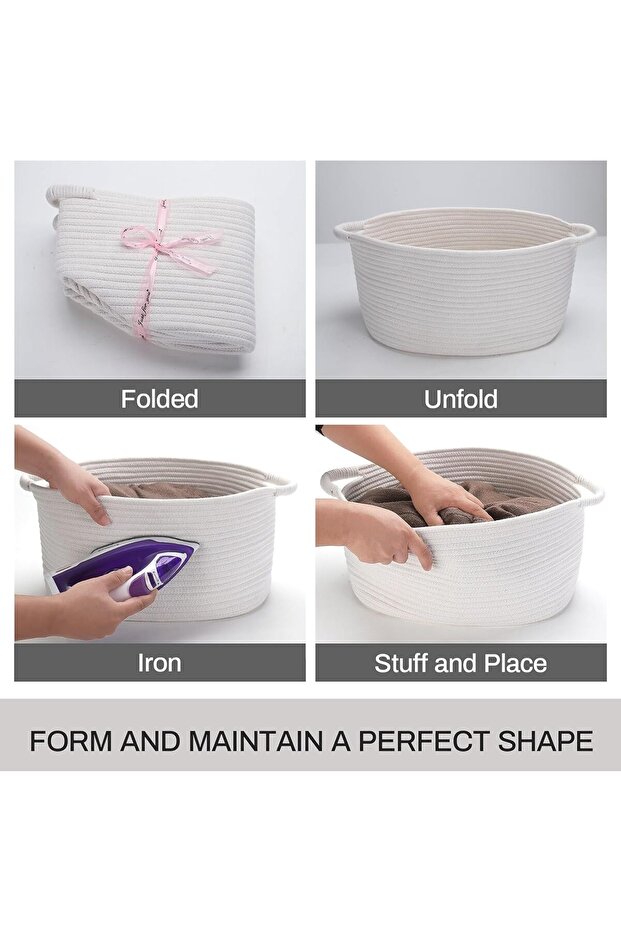 سله خيش باللون الابيض - 6