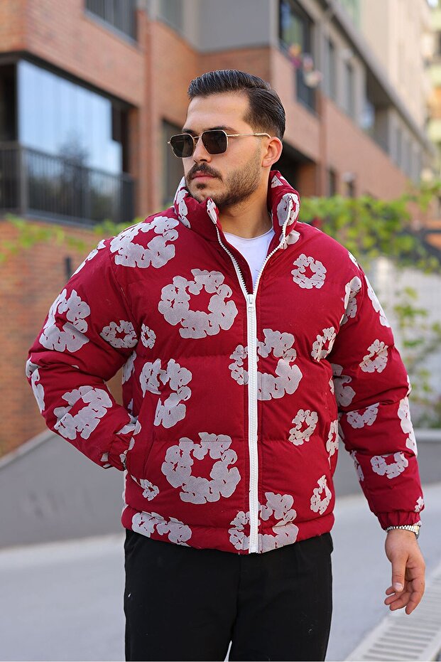 Patterned Men's Coat - 3