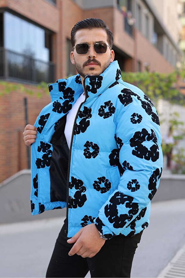 معطف رجالي منقوش - 2