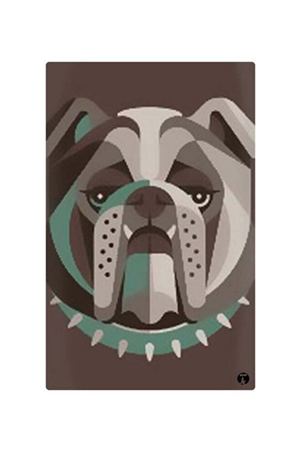 Printed Fridge Magnet Brown/Green 8.5x0.4x5.5cm