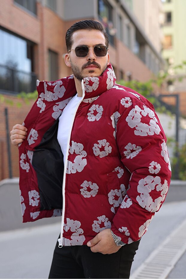 Patterned Men's Coat - 2