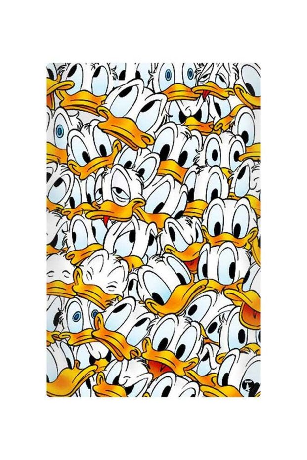 Printed Fridge Magnet White/Yellow 8.5x0.4x5.5cm