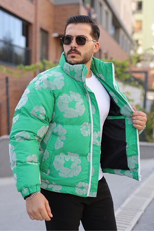 معطف رجالي منقوش - 4