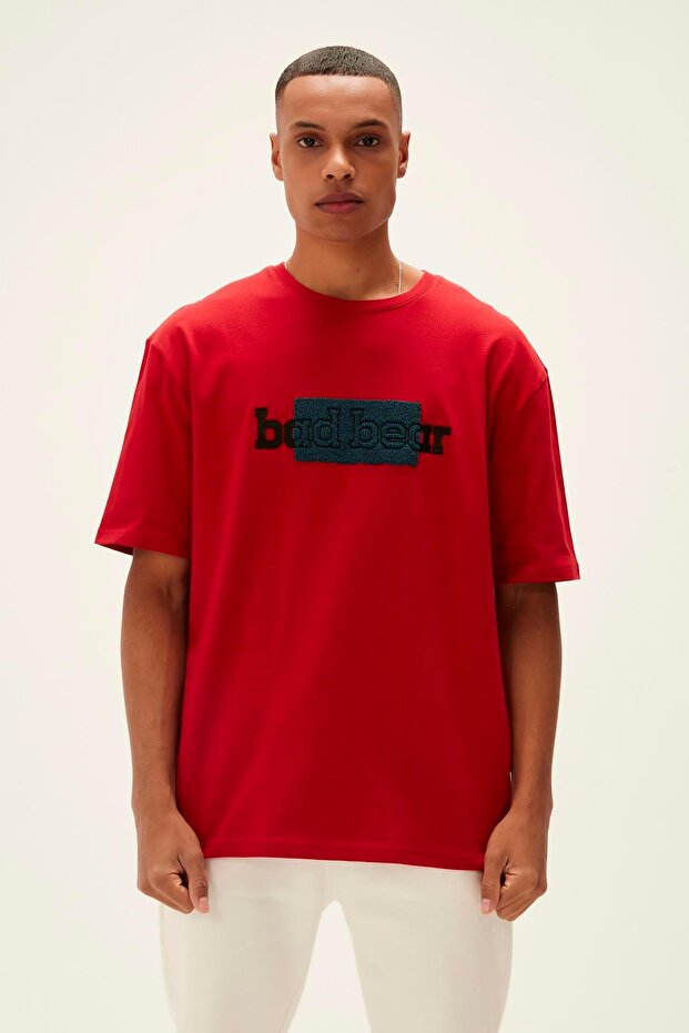 23.01.07.039-C54 Taped Men's T-Shirt Red