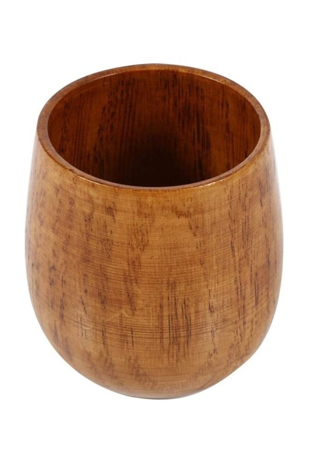 Wooden Tea Cup Brown