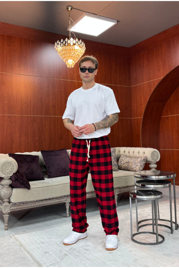 Ekose Pijama Altı - 3