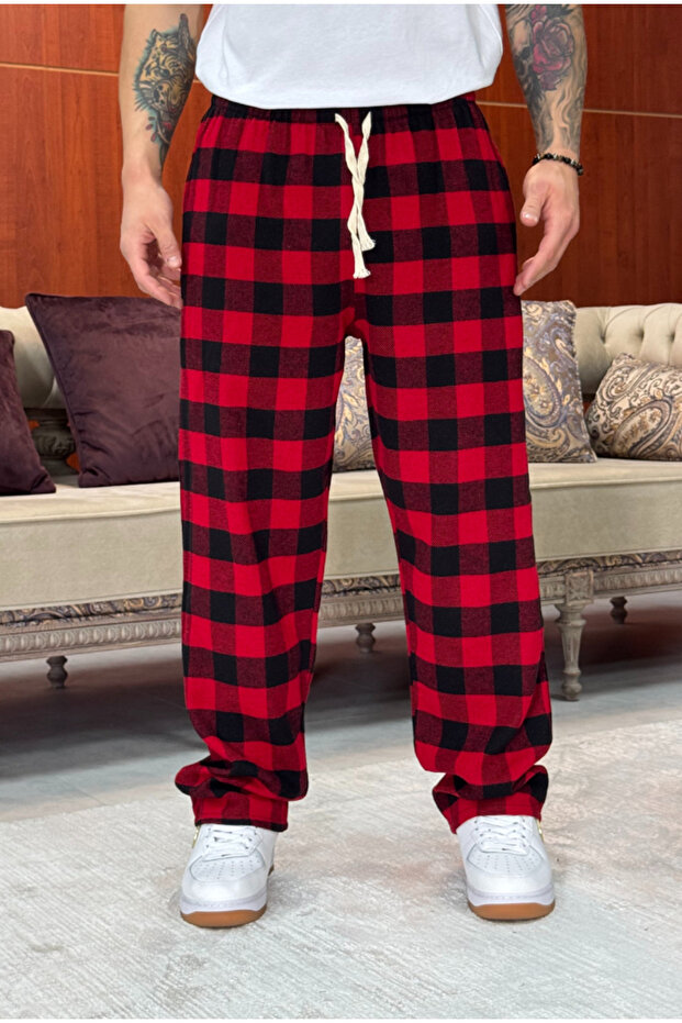 Ekose Pijama Altı - 7