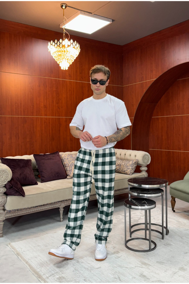 Ekose Pijama Altı - 6