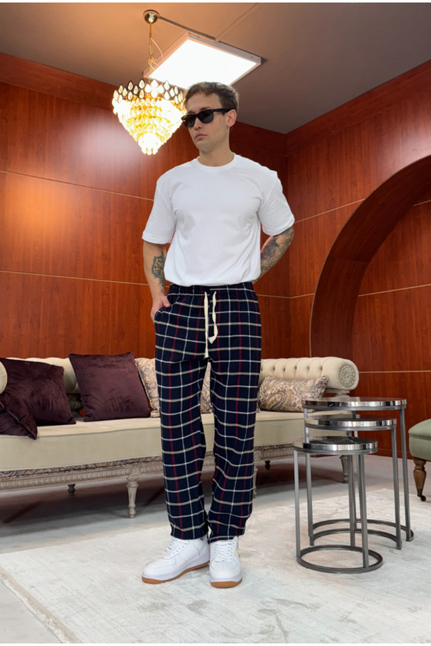 Ekose Pijama Altı - 2