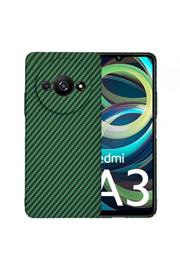Case for Xiaomi Redmi A3, Carbonite FiberShell, Green - 1