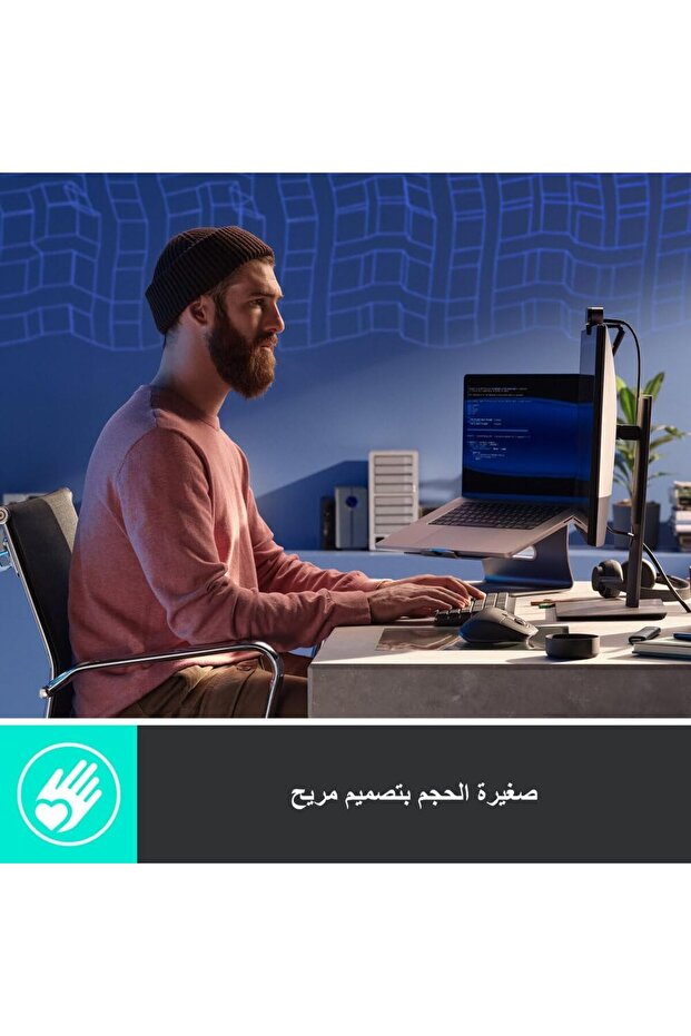 لوحة مفاتيح MX الميكانيكية الصغيرة اللاسلكية المضيئة، مفاتيح لمسية هادئة، بلوتوث بإضاءة خلفية - 3