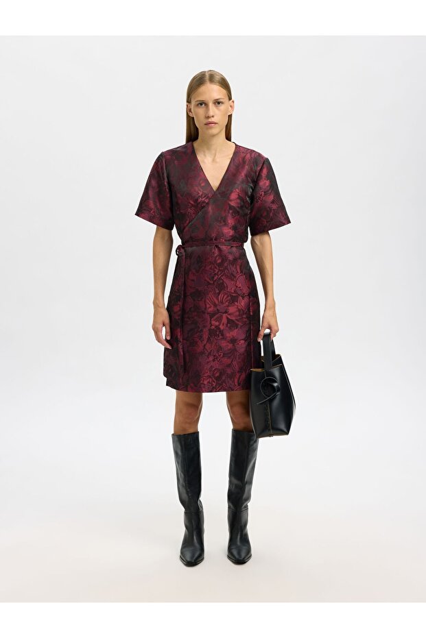 Rochie petrecută Jacquard