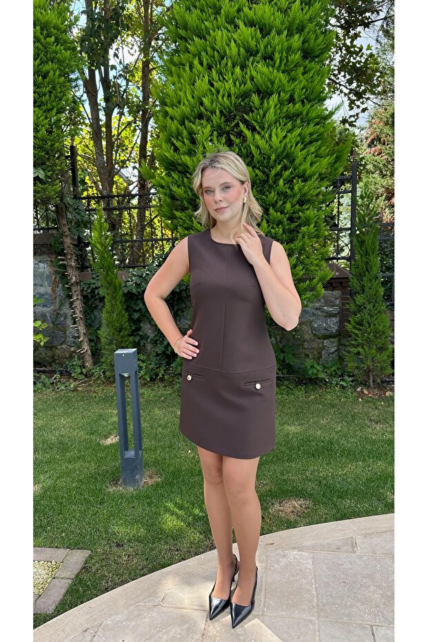 Kahve elbise - 3