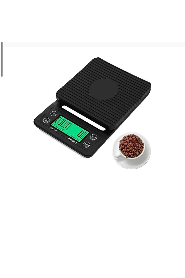 Professional Digital Coffee Scale with Built-in Timer - High Accuracy 0.1g to 3kg - 3