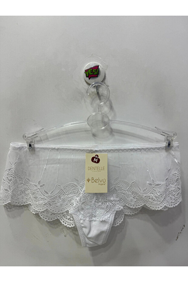 Women's Lace Hipster White Panties