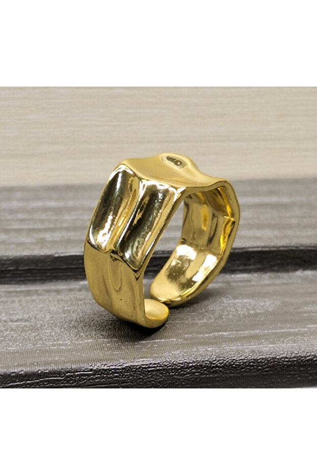 خاتم ذهبي مربع - 1