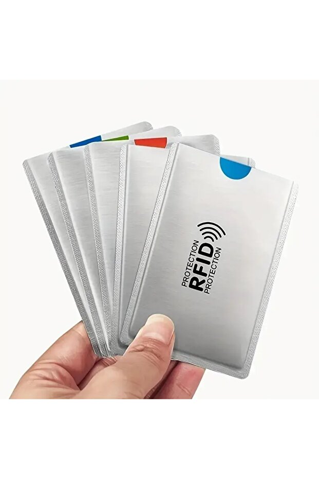 قطعتان من واقي بطاقات الهوية والائتمان الآمنة فائقة النحافة المانعة لتقنية RFID