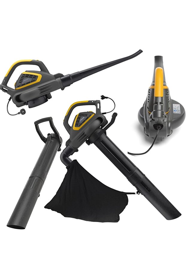 BL-130c V 2600W Electric Leaf Blower & Vacuum, 7 m³/min, 45L Collector