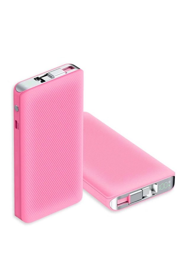 10,000mAh PD Power Bank | 20W Fast Charging | Built-in USB-C Cable | Digital Display