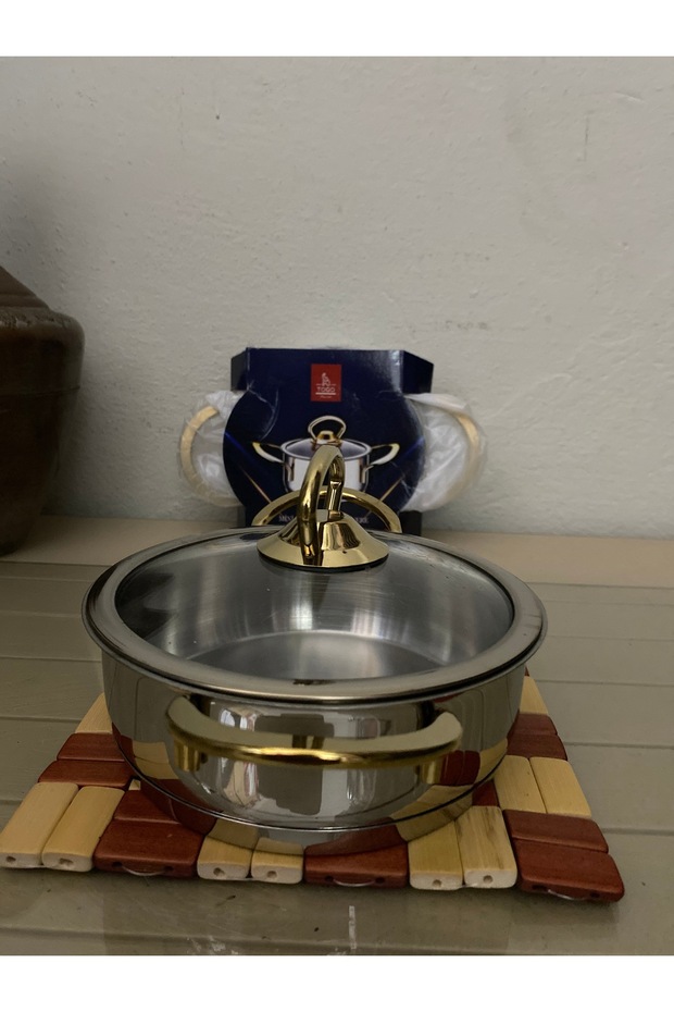 mini basık çelik tencere 12 cm - 2