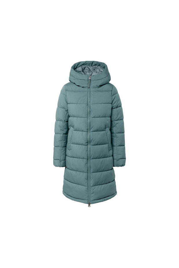 Women's Quilted Coat, Hooded , Sage