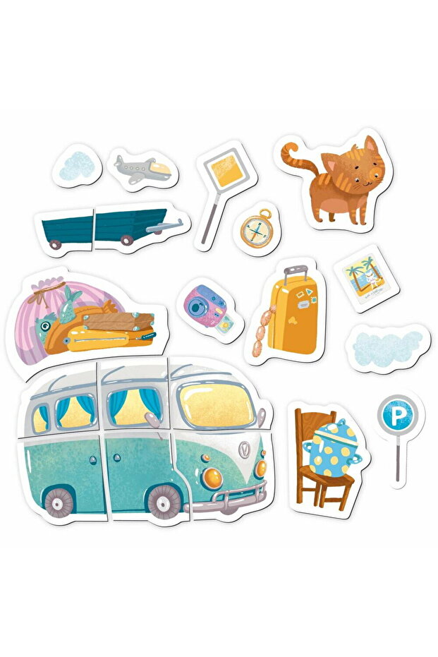 Magnetická sada - Cestujúca mačka - 5