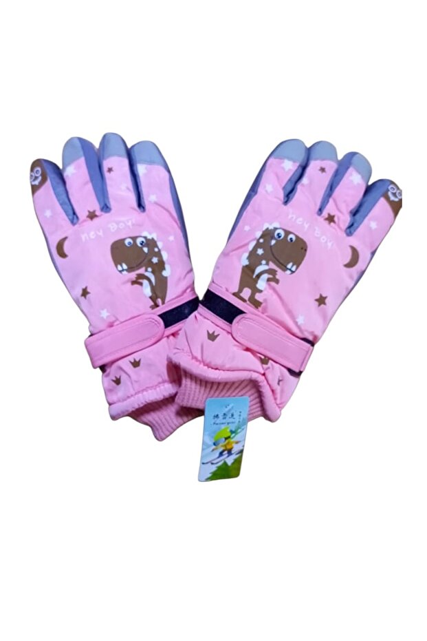 Ski, Snow Waterproof with Fur Inside 8-10 Years Children's Gloves