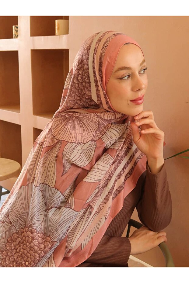 Seraflora Desen Bambu Şal - 3