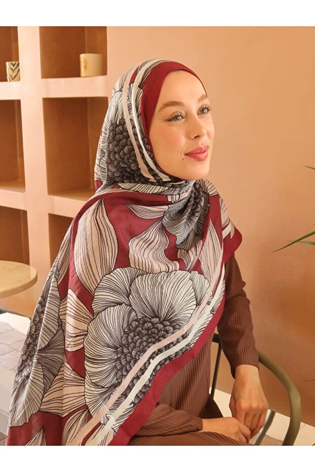 Seraflora Desen Bambu Şal - 1