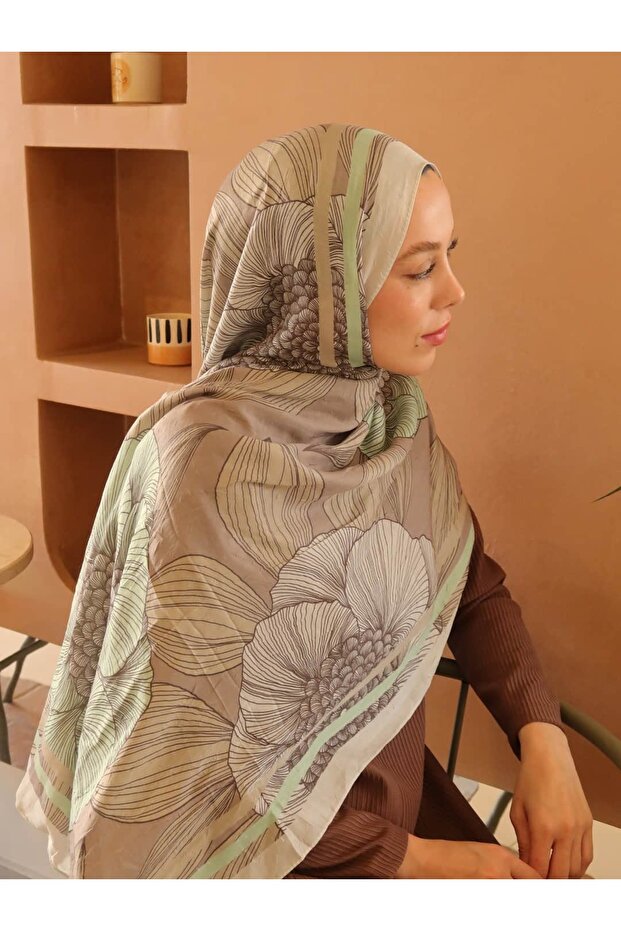 Seraflora Desen Bambu Şal - 2