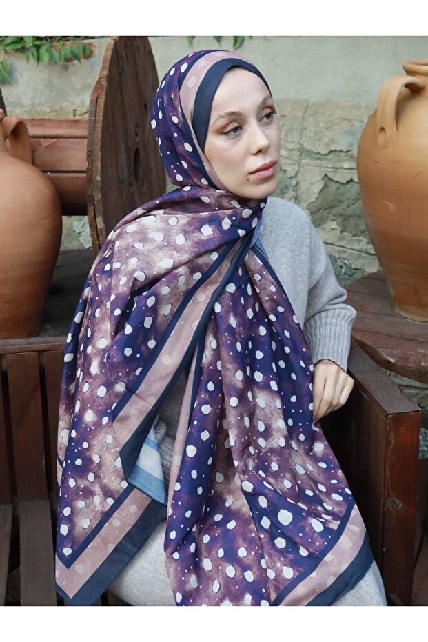 شال لينا بنمط الغزال - 1