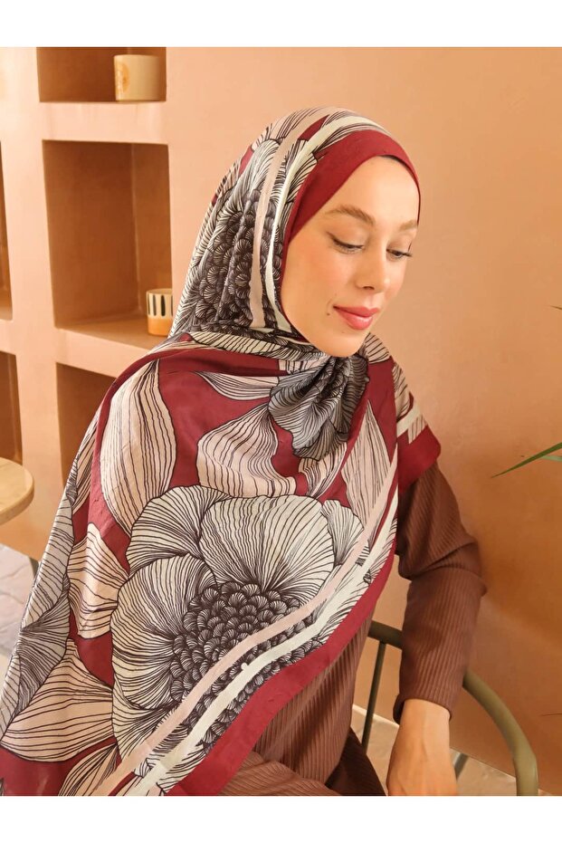 Seraflora Desen Bambu Şal - 3