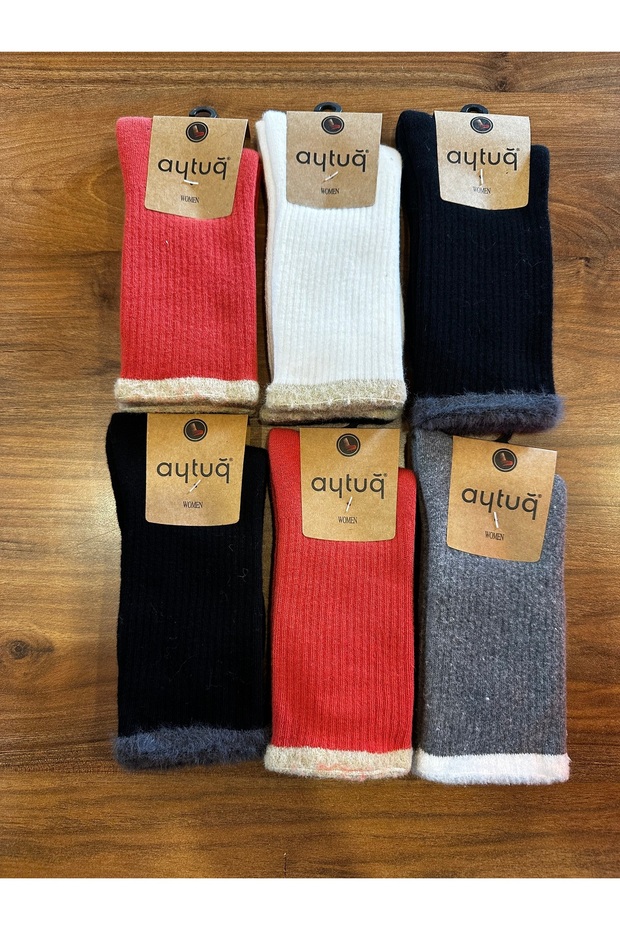 Women's Winter Towel Stitch-Free Comfortable Socks Pack of 6