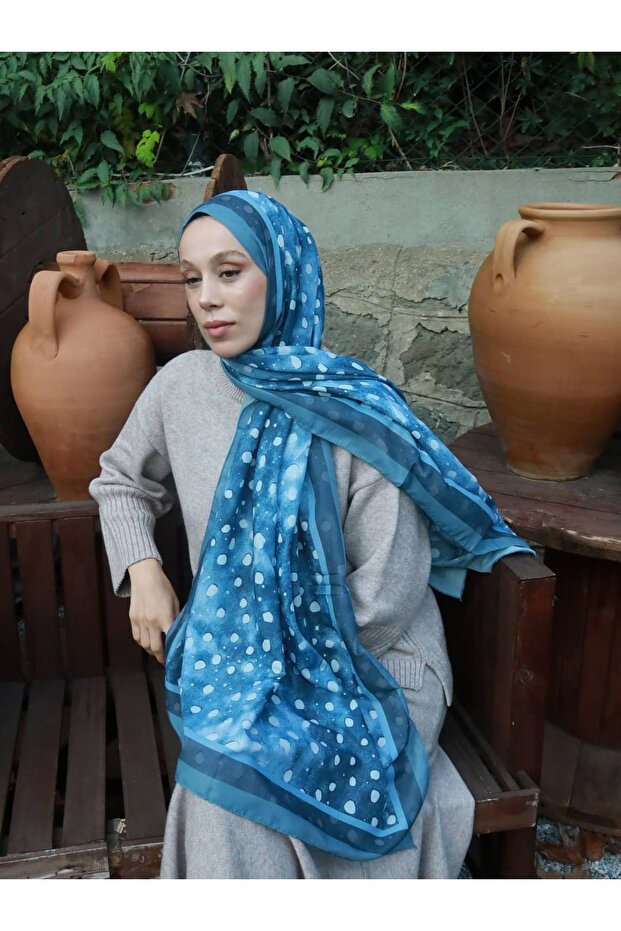 شال لينا بنمط الغزال - 1