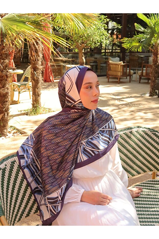شال حرير دينية بنمط نورين