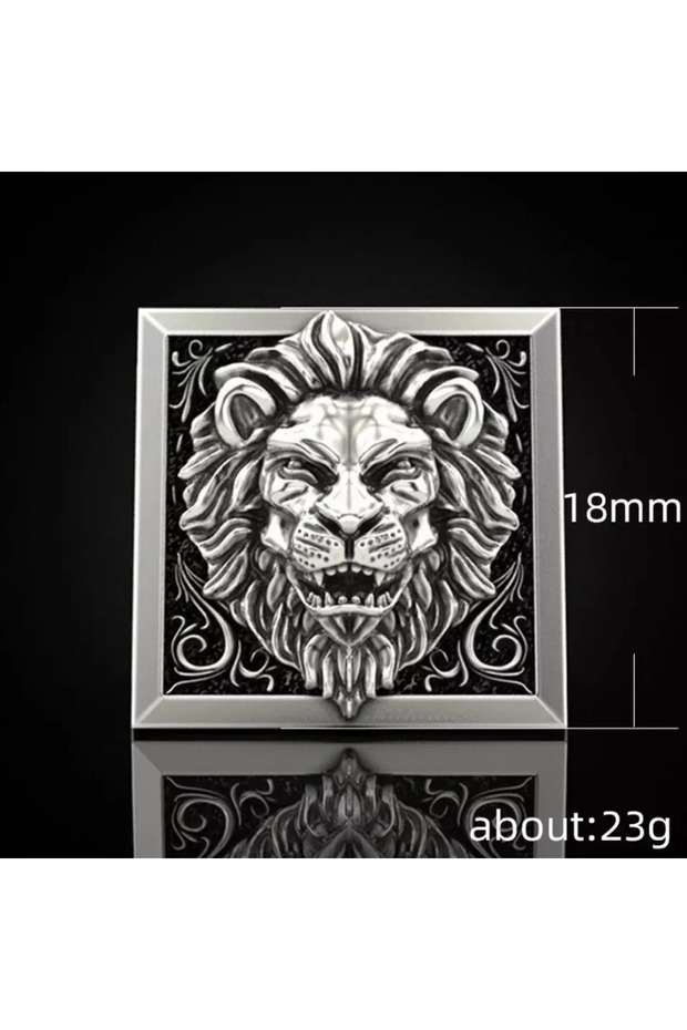 Aslan görsel yüzük 12 numara - 3