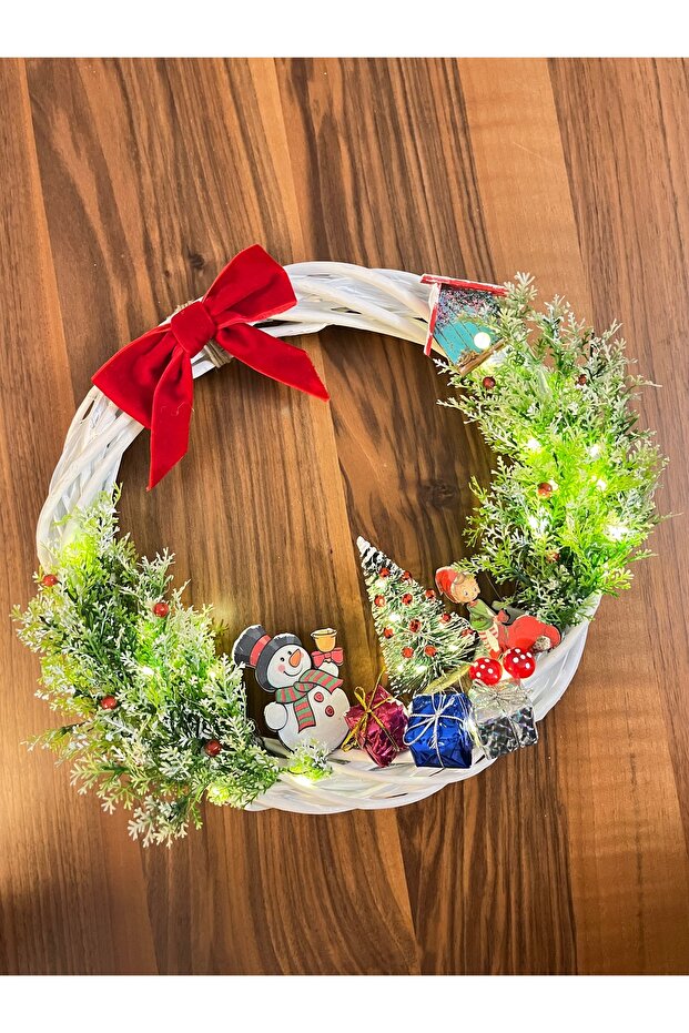 Lucky Store Işıklı Yılbaşı Kapı Süsü - 7