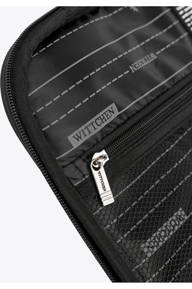 Men's Soft Polyester Cabin Suitcase Black Polyester - 9