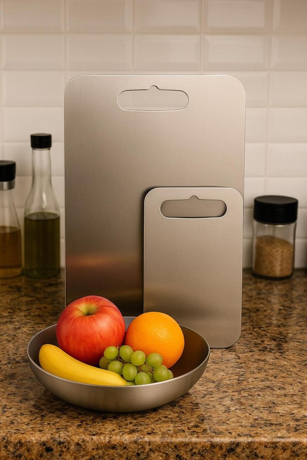 Stainless Steel Top Quality 24X34-20X30 cm Cutting Board Kitchen Use