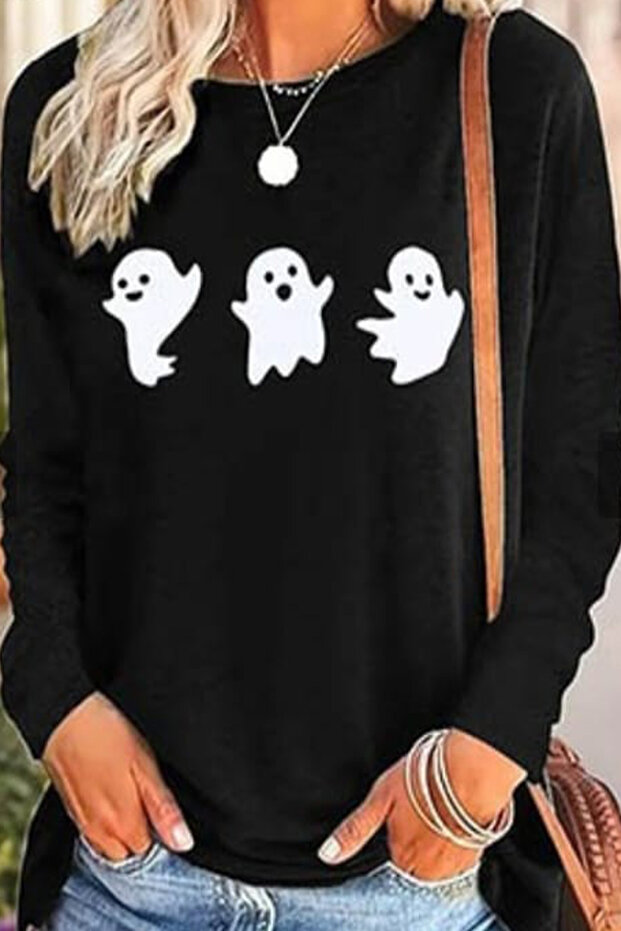 طاقم الرقبة المطبوعة بلوزة - 2