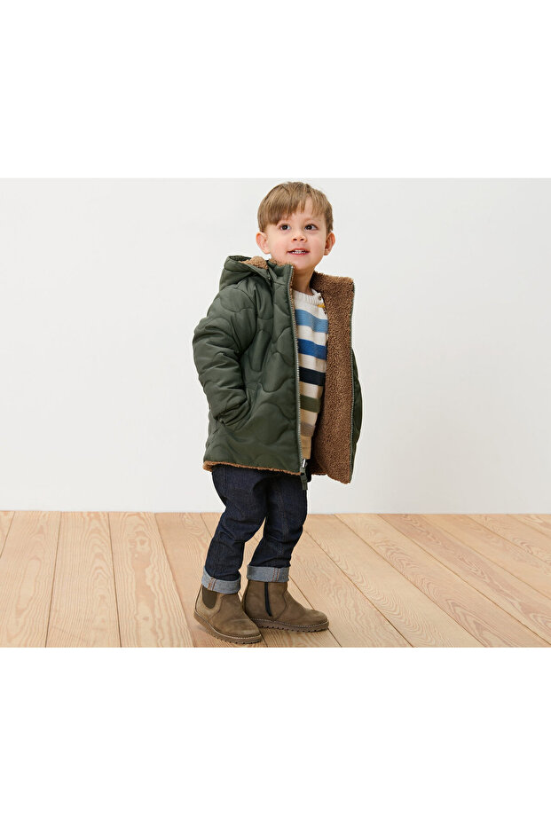 Çocuk Çift Taraflı Ceket, Teddy - 5