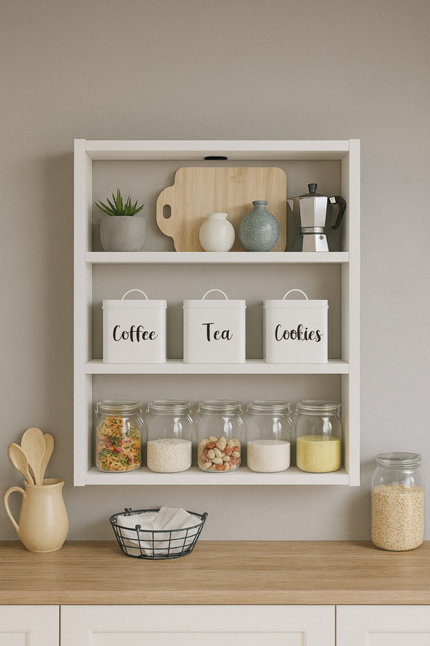 Mirova Mutfak Duvar Rafı Düzenleyici Dolap - 2