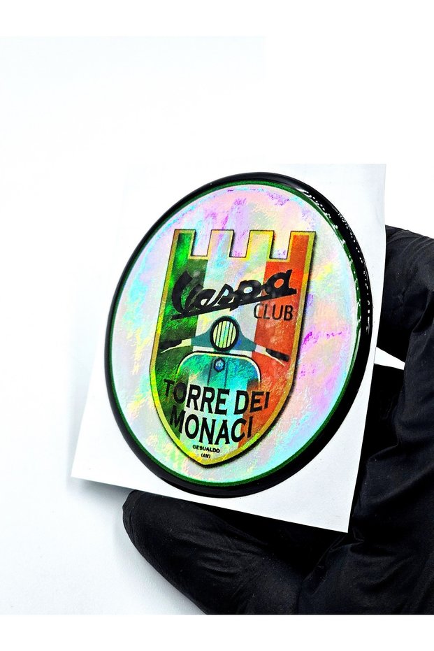 Damla Sticker Hologram Special Sticker for Motorcycles Vespa Club