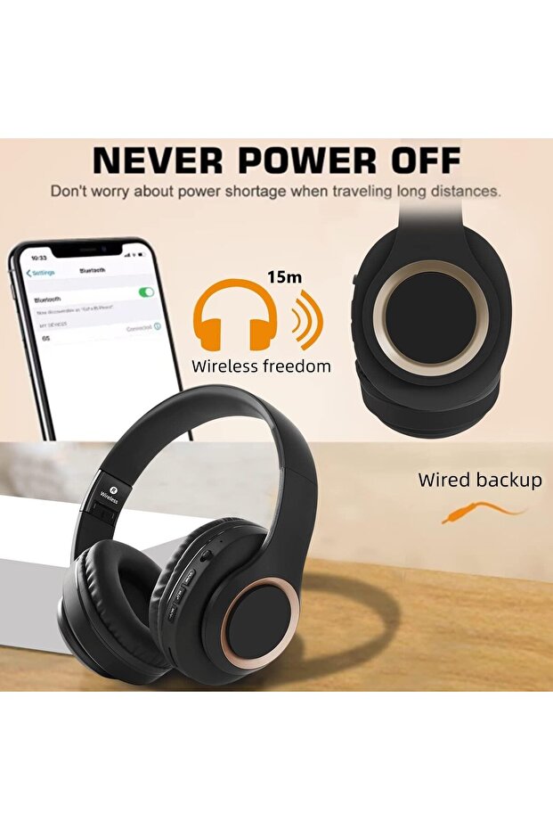 سماعات رأس لاسلكية تغطي الأذن - 2