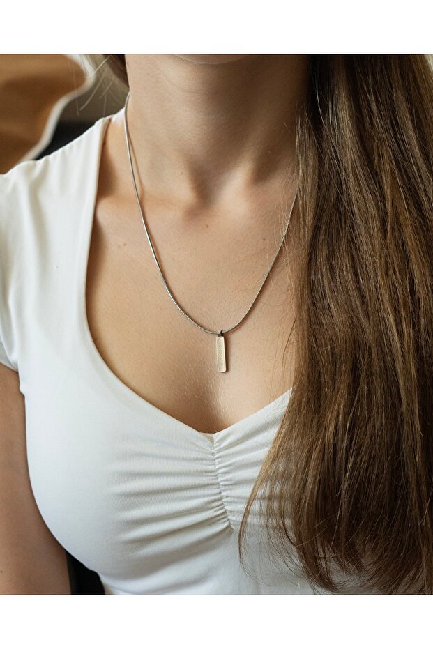 COLIER SQUARE PENDANT (SILVER) - 3