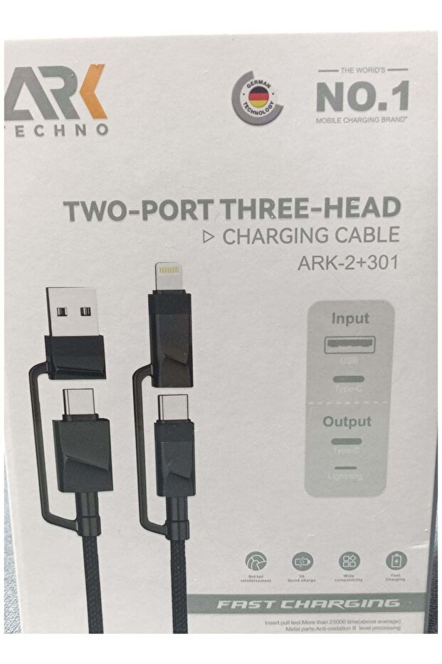 ARK TECHNO (2+301) 4 IN 1 FAST CHARGING CABLE