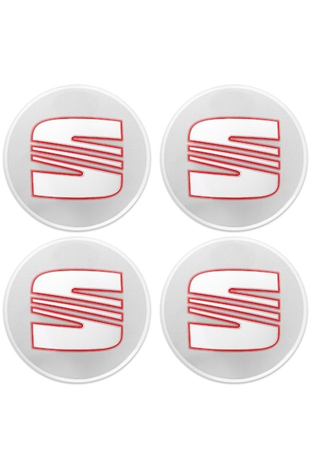 55 mm silver wheel caps
