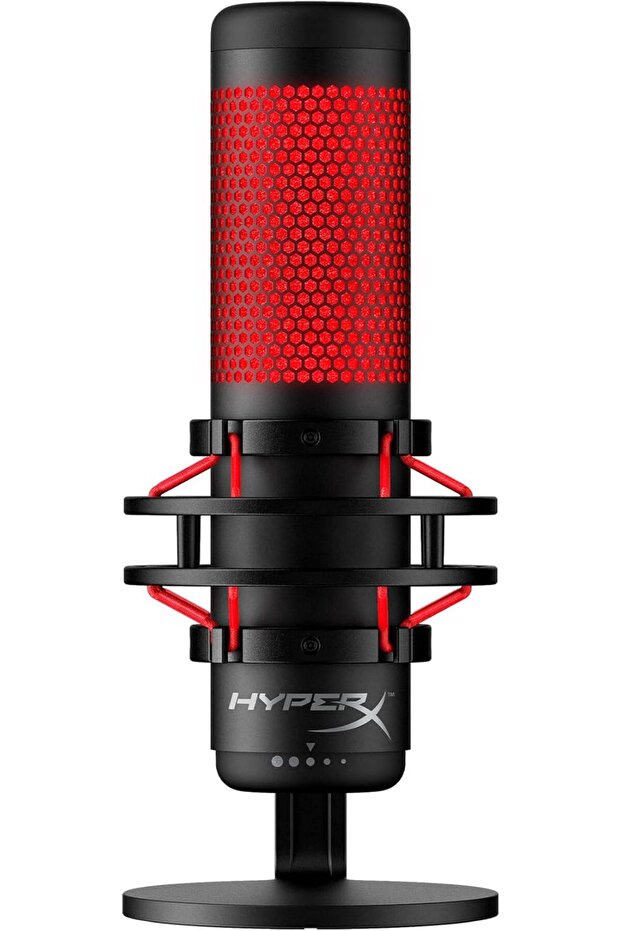 QuadCast USB Microphone HX-MICQC-BK – Streaming, podcast, gaming, LED lighting - 1